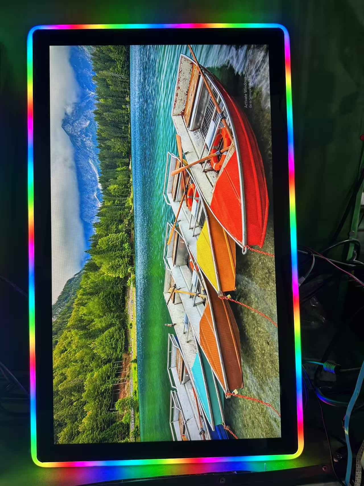 27 ιντσών χωρητικότητα οθόνης αφής με LED RGB