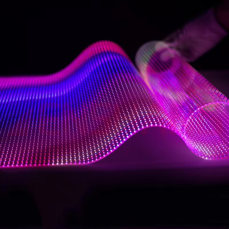 Λεπτό εύκαμπτη διαφανής οθόνη LED Soft Soft Film